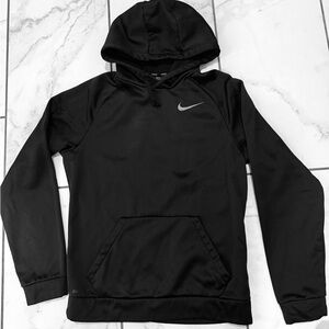 Nike Black Hoodie with Gray Swoosh